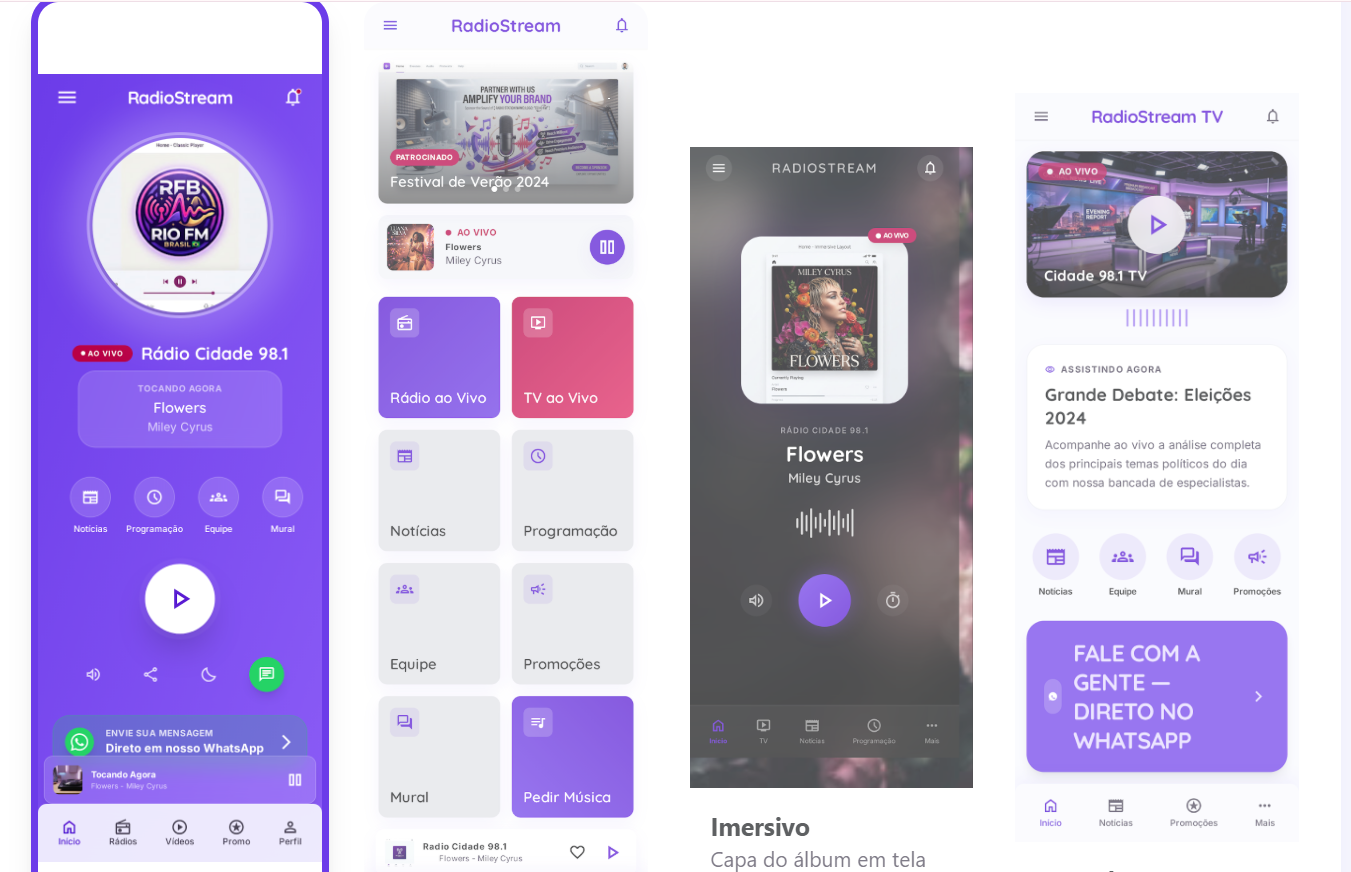Super App para web rádio