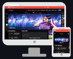 Modelo 1 - Site Administrável para Web Rádio e Streaming de Rádio Online