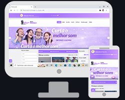 Modelo 3 - Site Administrável para Web Rádio e Streaming de Rádio Online