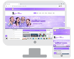Modelo 3 - Site Administrável para Web Rádio e Streaming de Rádio Online