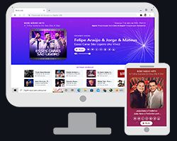 Modelo 5 - Site Administrável para Web Rádio e Streaming de Rádio Online