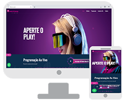 Modelo 6 - Site Administrável para Web Rádio e Streaming de Rádio Online