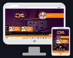 Modelo 8 - Site Administrável para Web Rádio e Streaming de Rádio Online